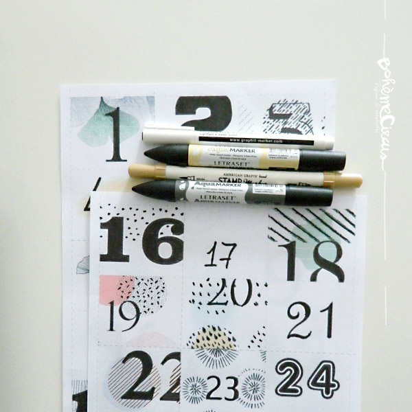 advent calendar - boheme circus - calendrier de l'avent