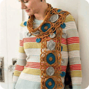 Bufanda de carpetitas a Crochet Bufanda de carpetitas a Crochet