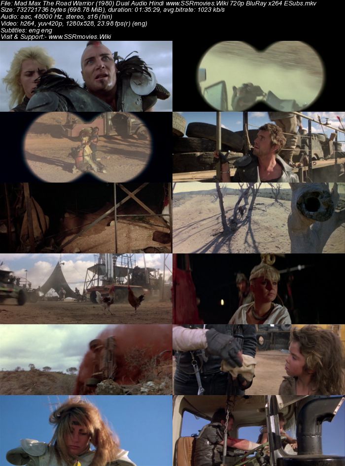 Mad Max: Road Warrior (1981) Dual Audio Hindi 720p BluRay 750MB