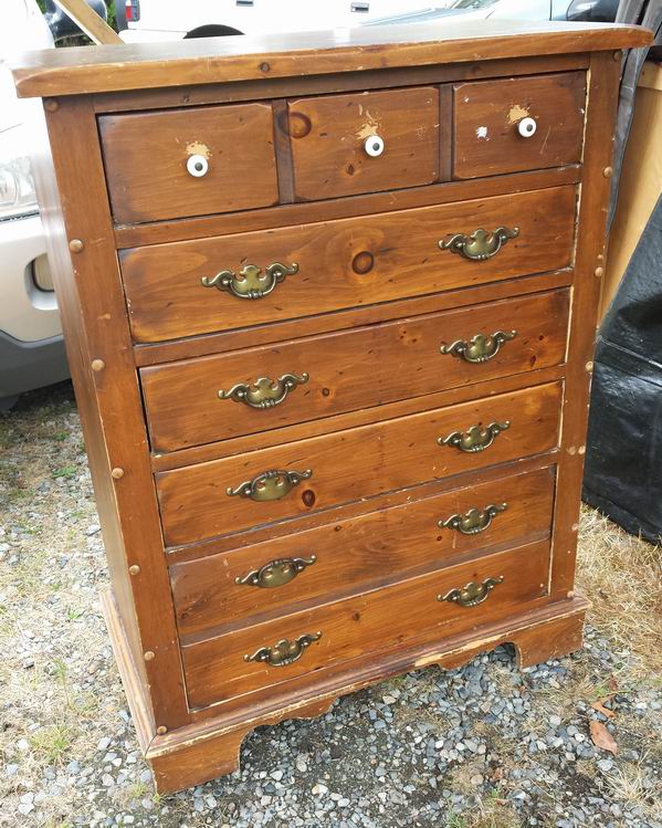 4 The Love Of Wood Painting A Shabby Chic Tall Dresser White