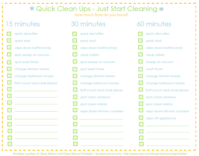 Quick Clean Ups with Clean Mama - The Idea Room