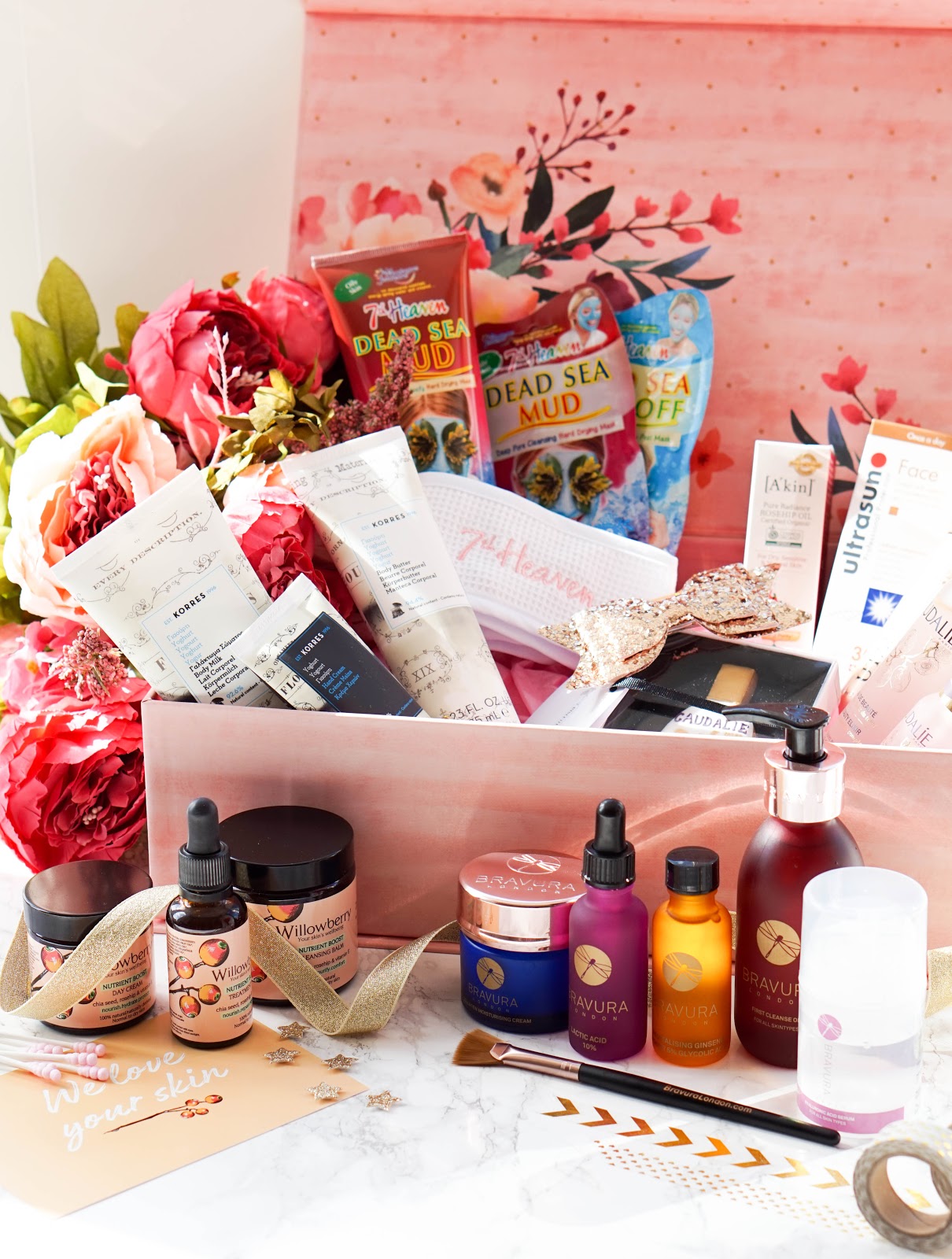 PR Unboxing - The Beauty Edit PR Unboxing - The Beauty Edit featuring Bravura, Shop Skincare, Korres, Willowberry, Caudal and 7th Heaven..