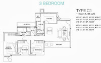 3 Bedrooms Floor Plans