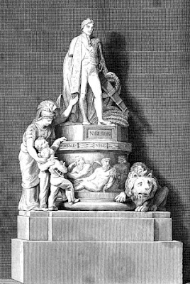 Monument erected in St Paul's Cathedral to   the memory of Nelson from the European   Magazine and London Review (1818)
