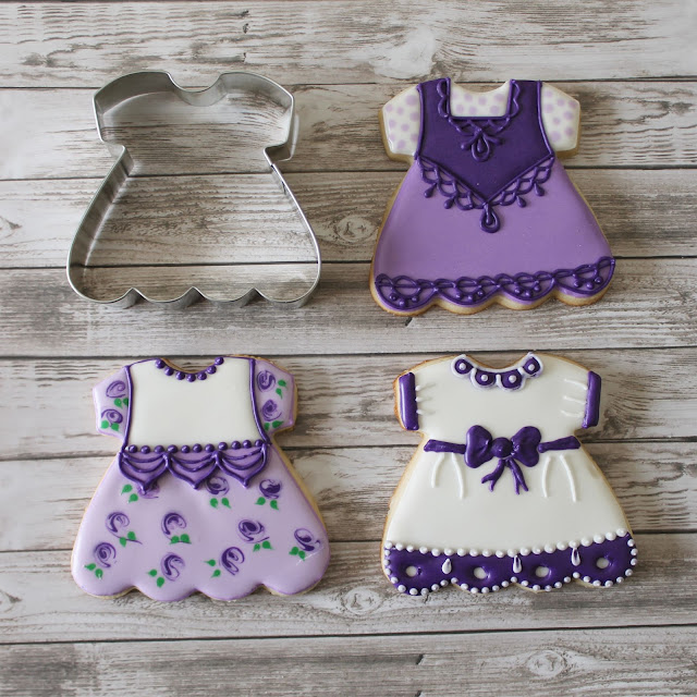 Baby girl dress cookies decorated by Tunde Dugantsi