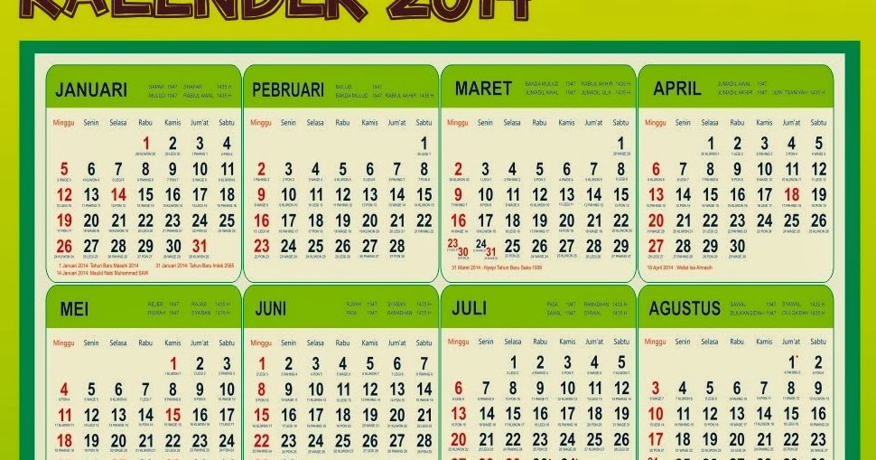 Gaya Terbaru 60+ Kalender Jawa Agustus 2001