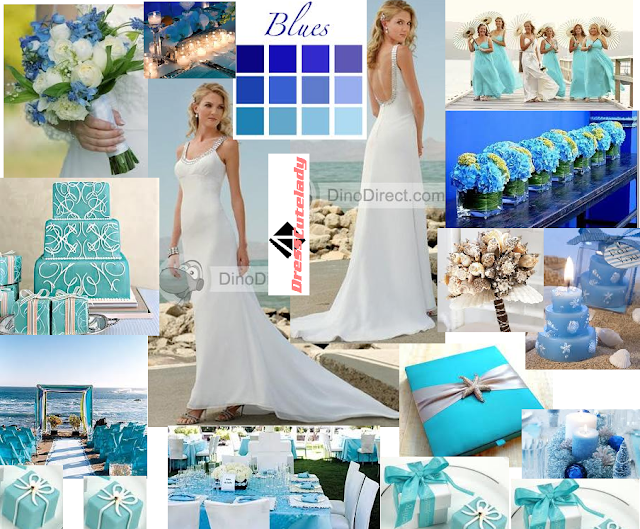 Dress4Cutelady Chiffon Beading Sweep Sheath Bridal Gown Wedding Dress