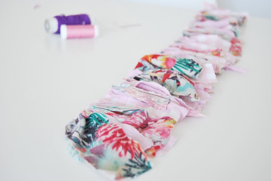 tutorial capazo pintado con flecos con retales