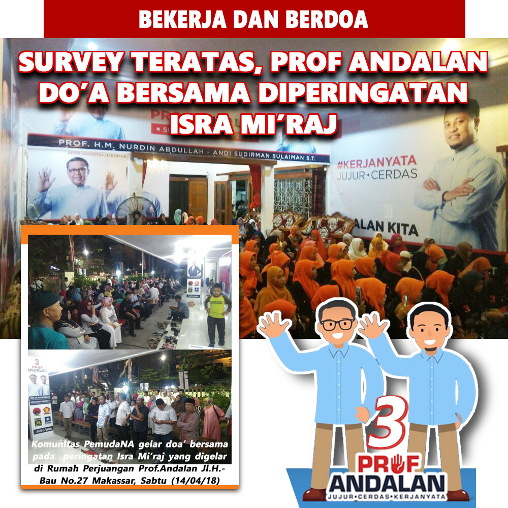 Survey Teratas, Prof Andalan Doa Bersama Diperingatan Isra Mi'raj