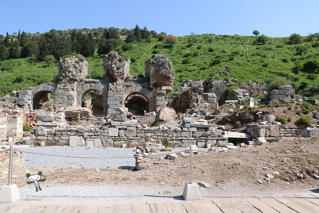 Baths at the State Agora is Roman bathing facility nearby Ephesus in Turkey Baths at the State Agora is Roman bathing facility nearby Ephesus in Turkey