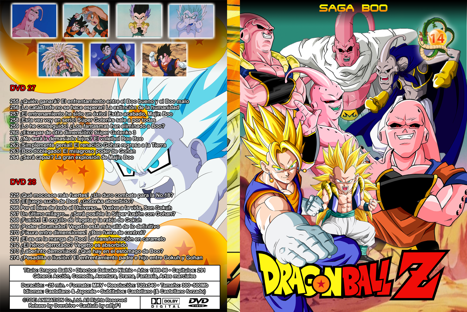 [DNBL Fansub] Dragon Ball Z Ep.1-291 [Sub:EN] [Sound:JP] [End] ~ SAO