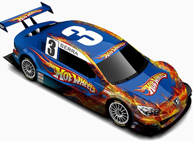 Novo conceito de design de carro de corrida hot wheels