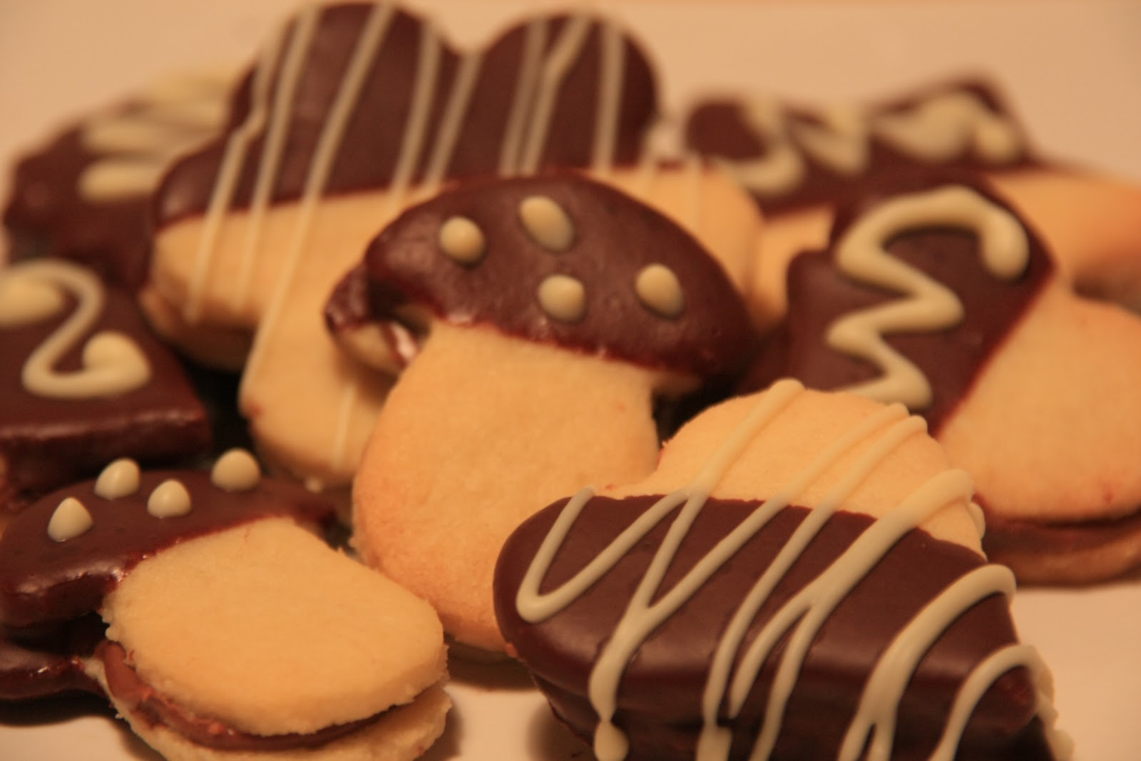 süße sünden: Weihnachtsbäckerei - Nougatplätzchen