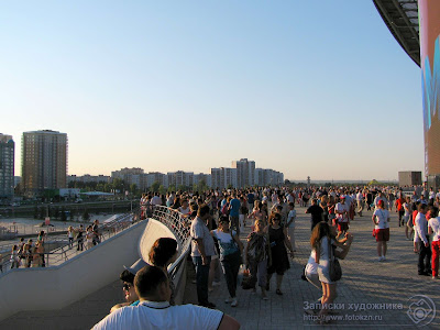 Вид на балкон стадиона Казань-арена