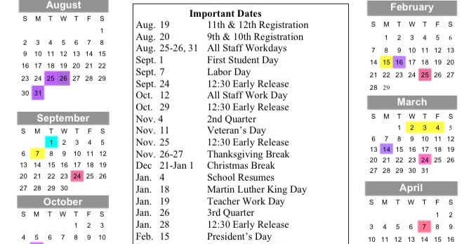 South Bend Public Schools 2015 16 Academic Calendar