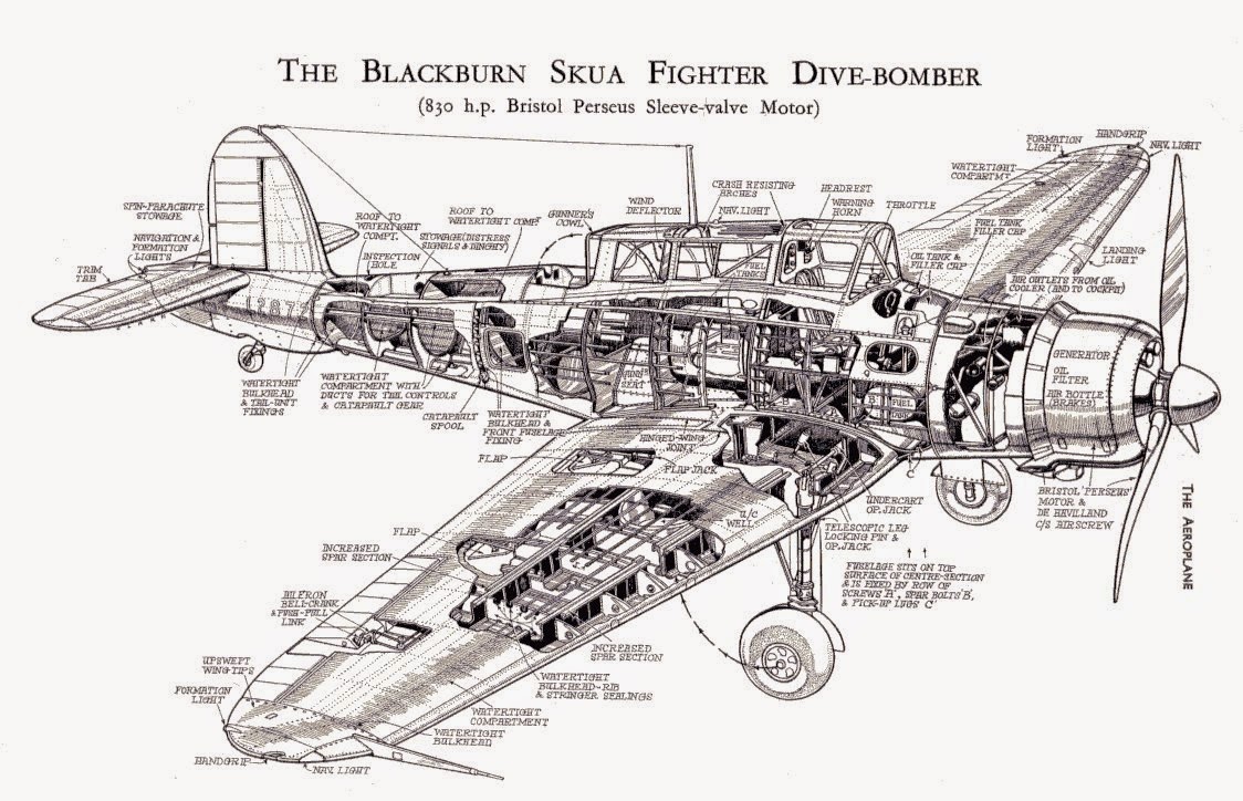 The Olde Curiosity Blog: #WW2 The Blackburn B-24 Sea Skua Carrier Aircraft