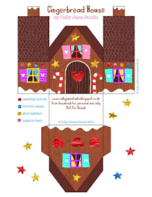 Munchkins and Mayhem: Free Gingerbread House Printables