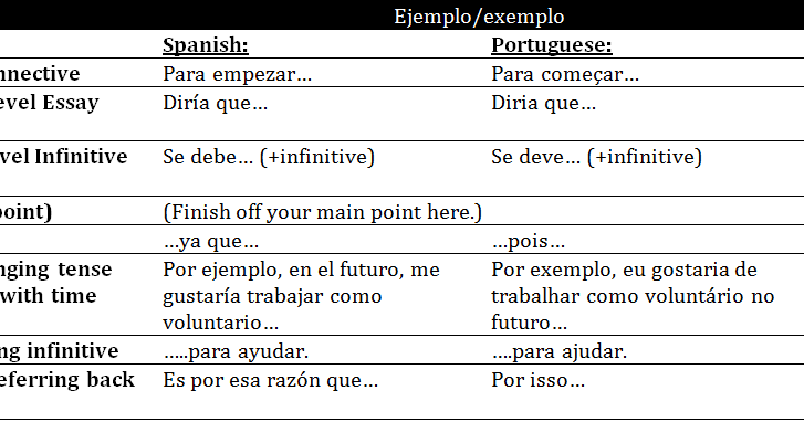 what does essay mean in portuguese