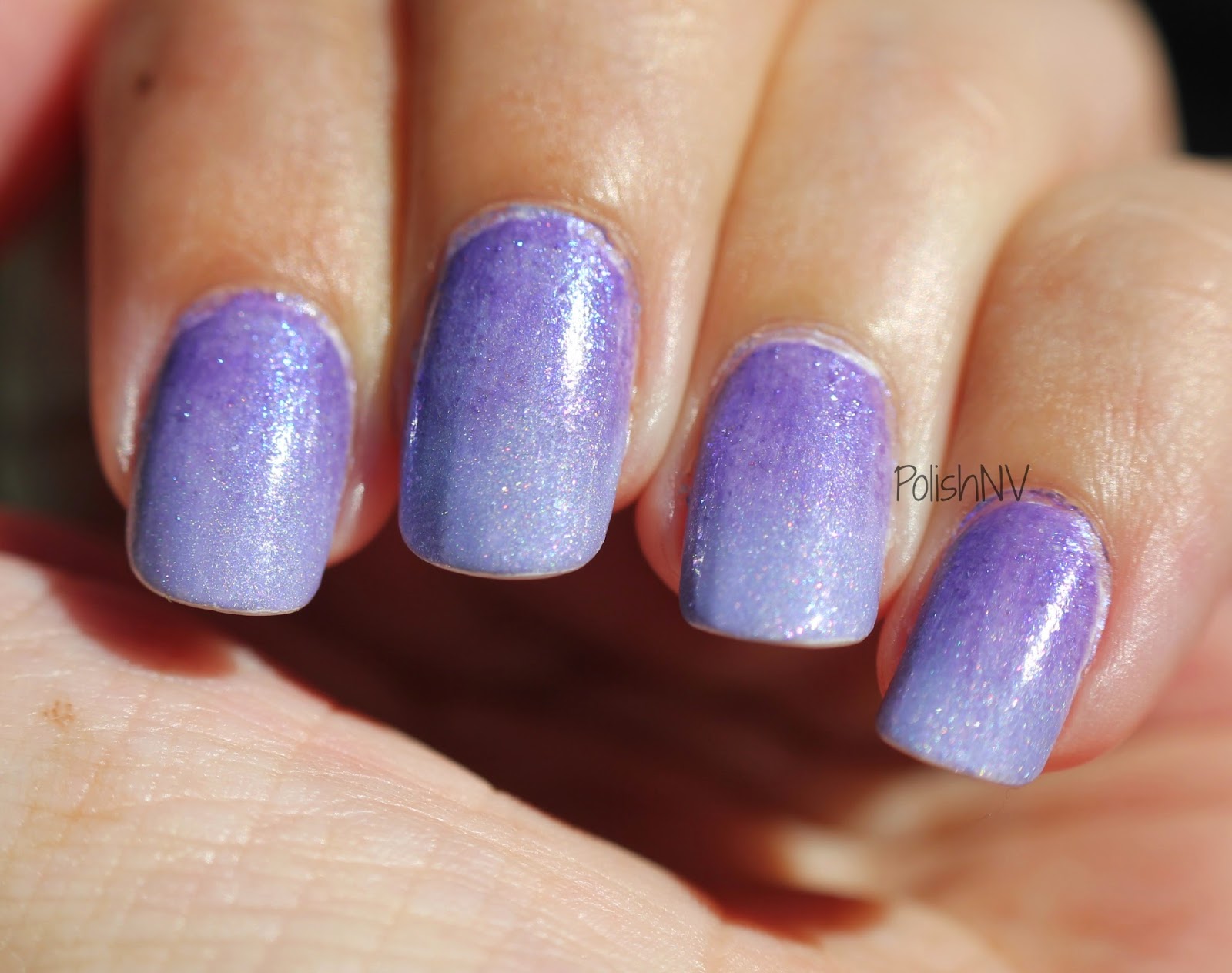 PolishNV Gradient with Picture Polish Amethyst and Eerie