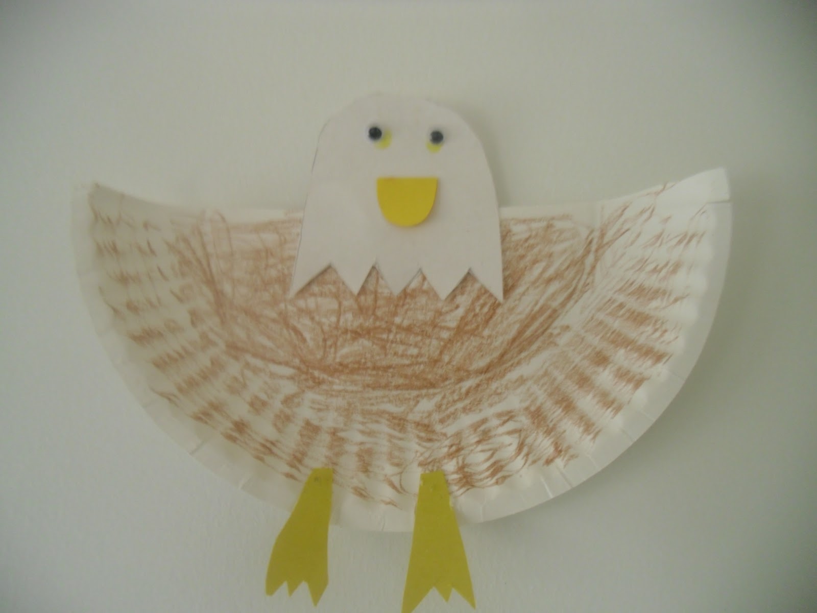 Kids Art and Craft Activities Paper plate Bald Eagle