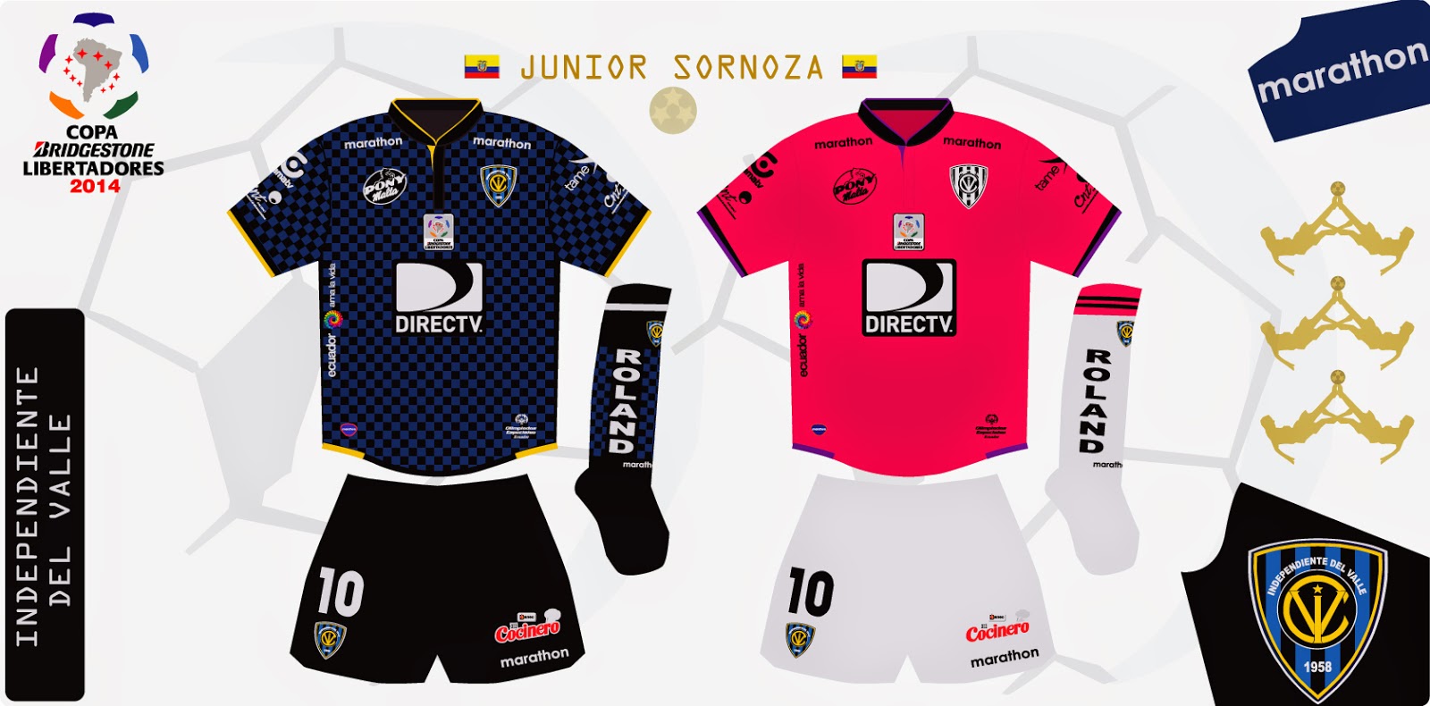 Design Futbol Kits Independiente del Valle 2014 (Libertadores)