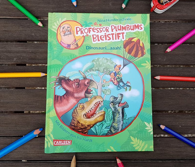 Heute ein Buch! In der Welt der Phantasie unterwegs mit "Professor Plumbums Bleistift" (+ Verlosung). In Band 4 geht es um Dinosaurier!