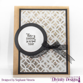 Divinity Designs Stamp Set: Lemon Branch,  Mixed Media Stencils: Circles, Custom Dies: Circles, Rectangles