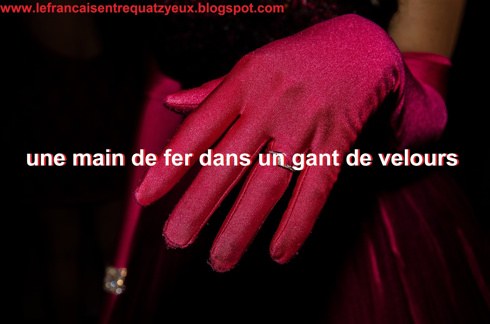 Expression : une main de fer dans un gant de velours | Le français