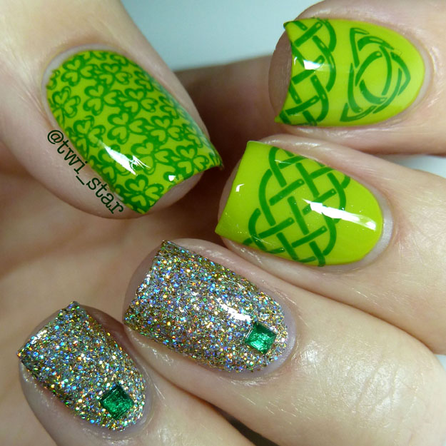 twi-star | Nail Art Blog: St. Patrick's Day Nail Stamping - Bundle ...