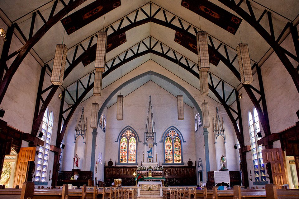 The church interior of Immaculate Conception Church