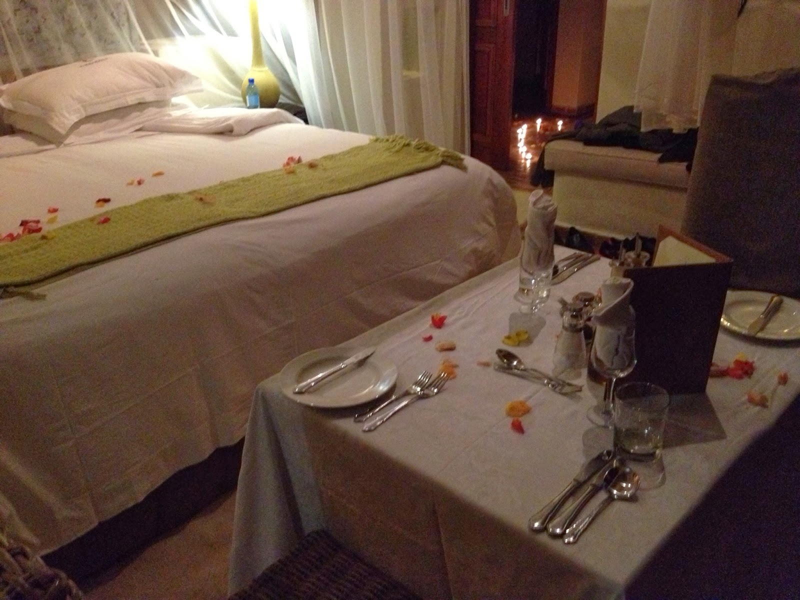 Sabi Sands - Table set up for in-room dining