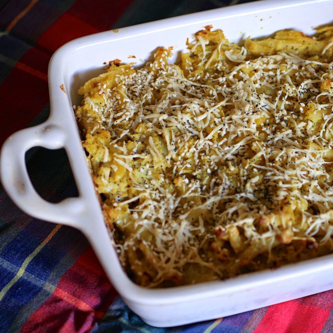 Green Gourmet Giraffe Vegan macaroni cheese with sauerkraut