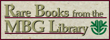 Rare Books • Missouri Botanical Garden Library