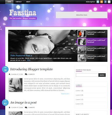 Faustina Blogger Theme