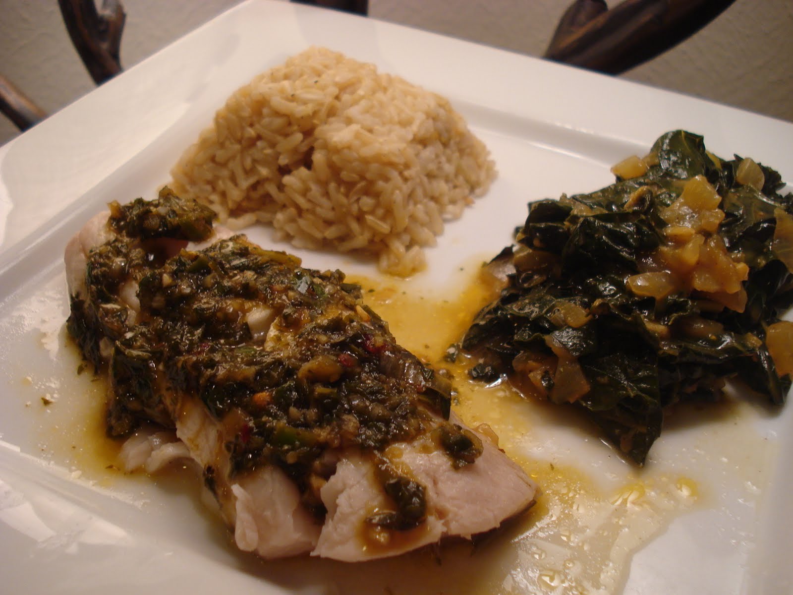 epicurean evolution Steamed Butterfish with Thai Gremolata and Coconut