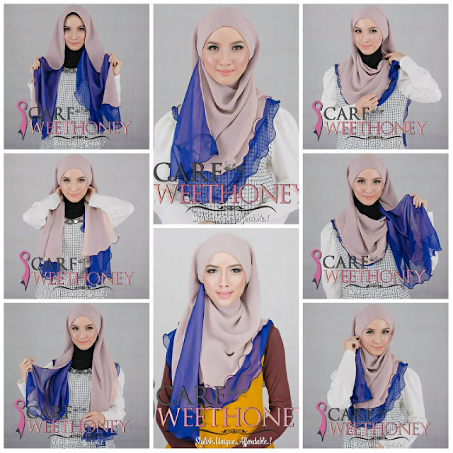 7+ Cara Mudah Pakai Shawl Half Moon (Gambar & Video) 7+ Cara Mudah Pakai Shawl Half Moon (Gambar & Video)
