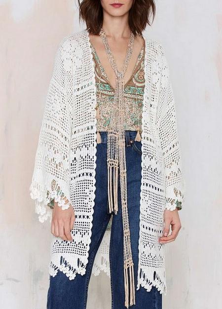crochet kimono, crochet oversize cardigan pattern
