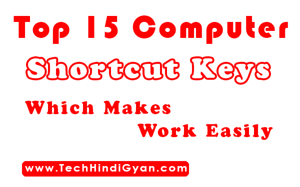 Computer Keyboard Ke Top 15 Best Shortcut Keys