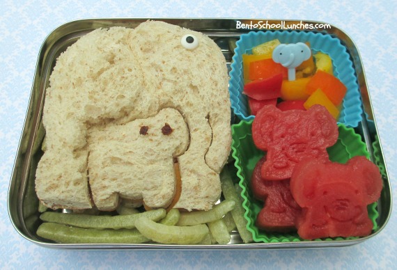 Elephant bento school lunches