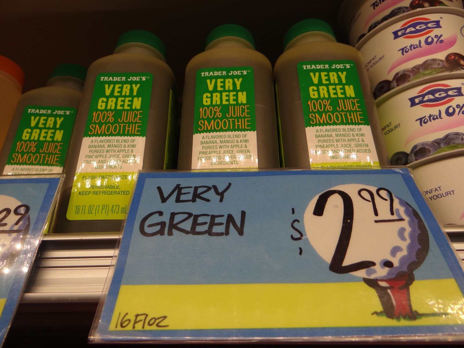 Trader Joe's 365 Day 156 Very Green 100 Juice Smoothie