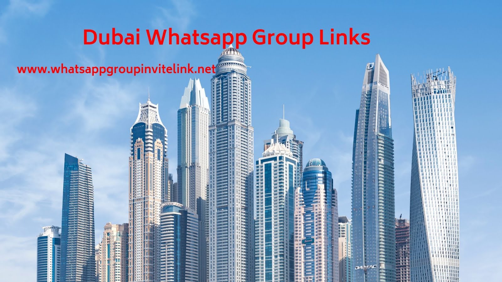 Dubai Whatsapp Group Links