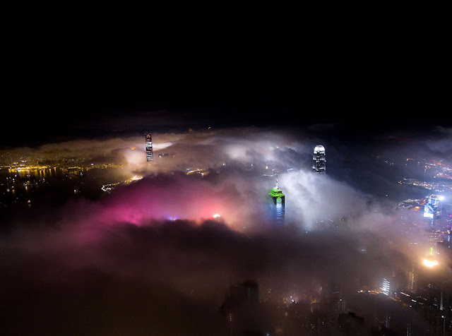 霧が生み出した幻想的で美しい風景。6つ【n】　香港と霧 