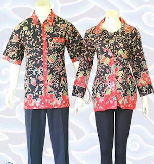 contoh baju batik couple modern contoh baju batik couple modern