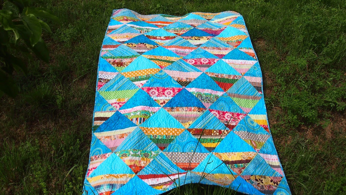 Patchwork Jitka: Bloggers Quilt Festival - Spring 2014- Sea of turqoise ...