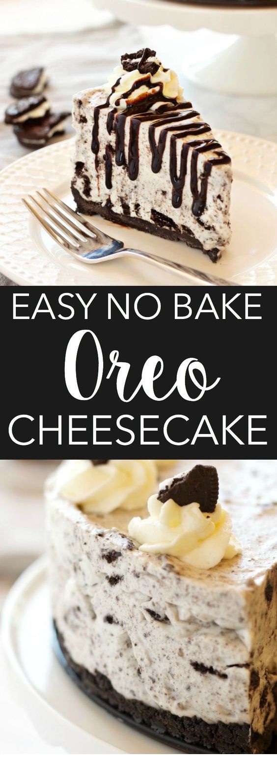 Easy No Bake Oreo Cheesecake