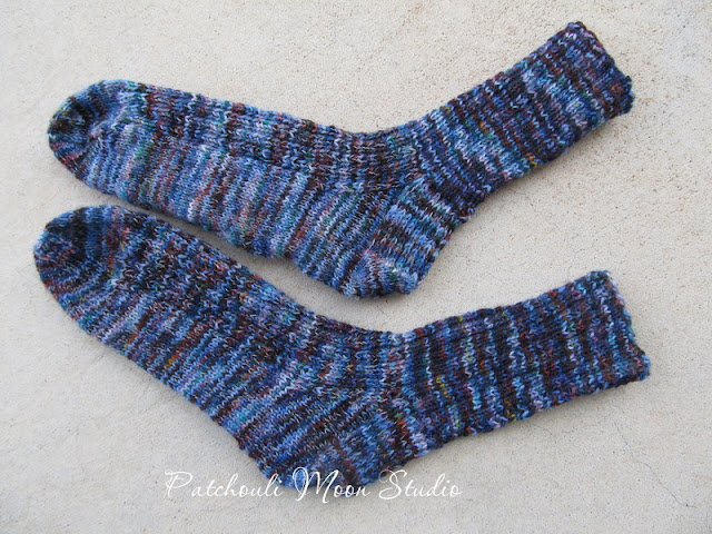 Patchouli Moon Studio~Hand Knit Socks with Hand Dyed Yarn
