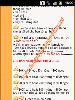 Các trò lừa đảo khi giao dịch ngọc rồng online Các trò lừa đảo khi giao dịch ngọc rồng online