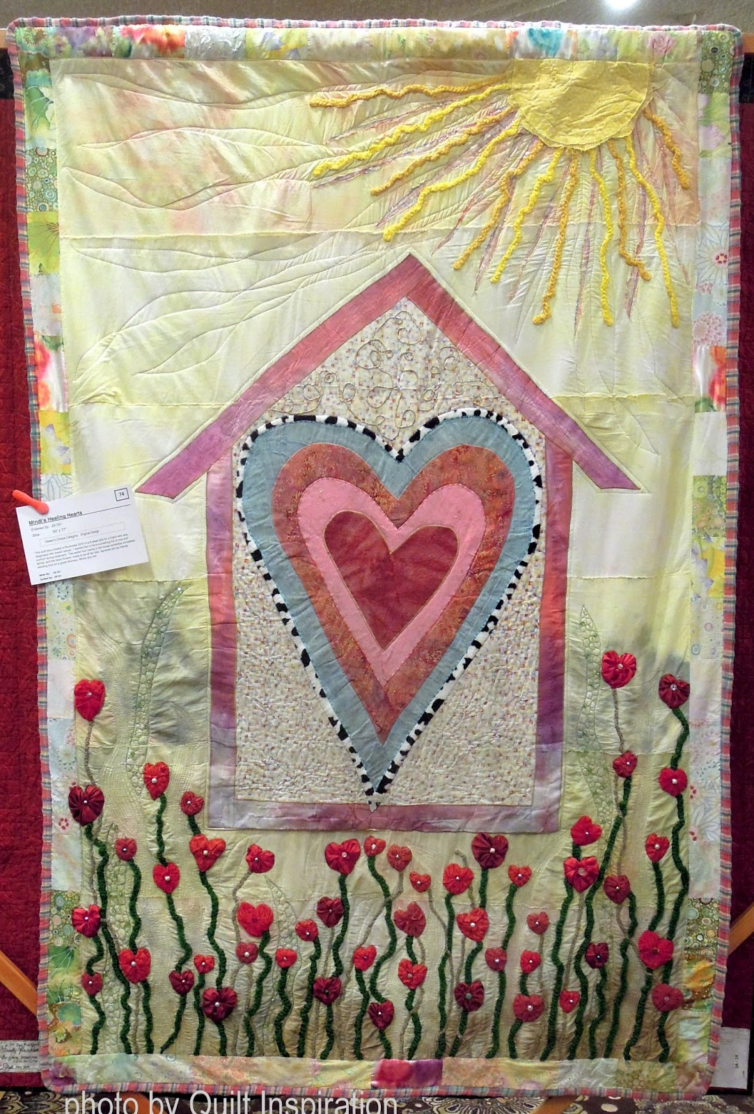 Quilt Inspiration Twelve Days of Hearts, Flowers and Friendship Day 9