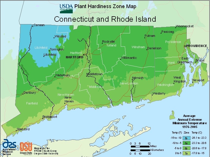 Farmers Know Best Rhode Island USDA Plant Hardiness Zones Map
