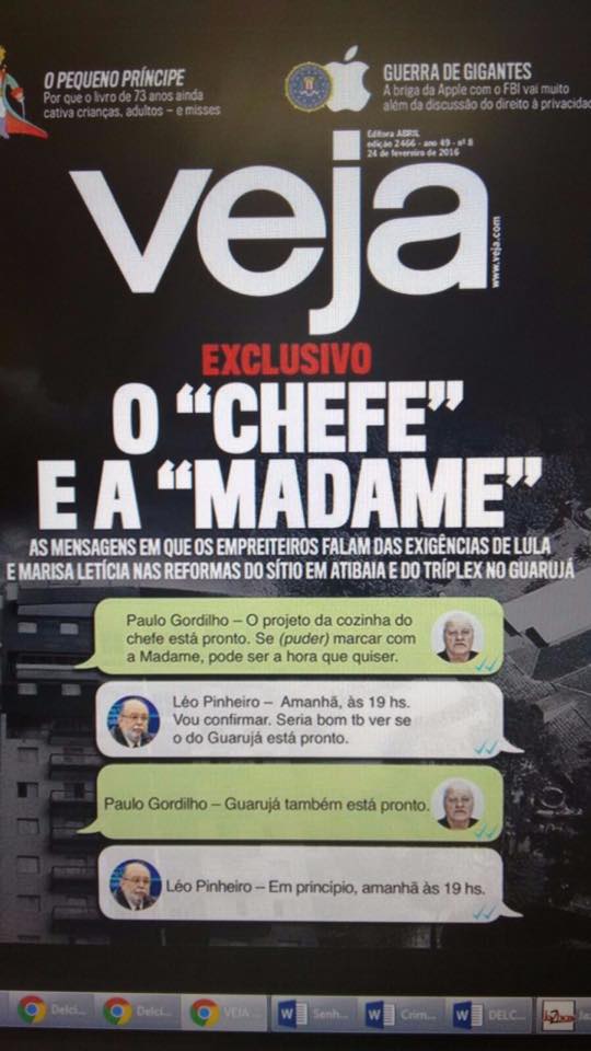élite Anticuado En marcha Jornalista Polibio Braga: O "chefe" e a "madame" dos casos do sitio de  Atibaia e do triplex do Guaruja, patrimônios ocultos de Lula e dona Marisa.
